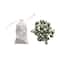 Hello Honey® 36ct. 1" Green Embossed Mercury Novelty Ornaments in Muslin Bag